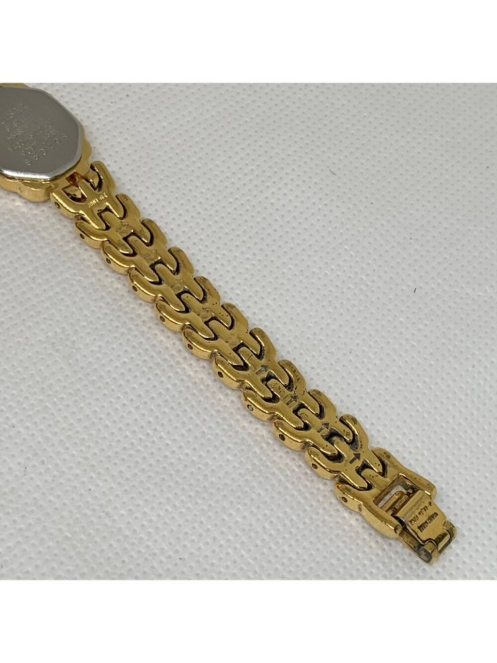 Pulsar vintage Women's Dress gold tone Watch V400-6120 quartz Japan 16mm running - Picture 8 of 9